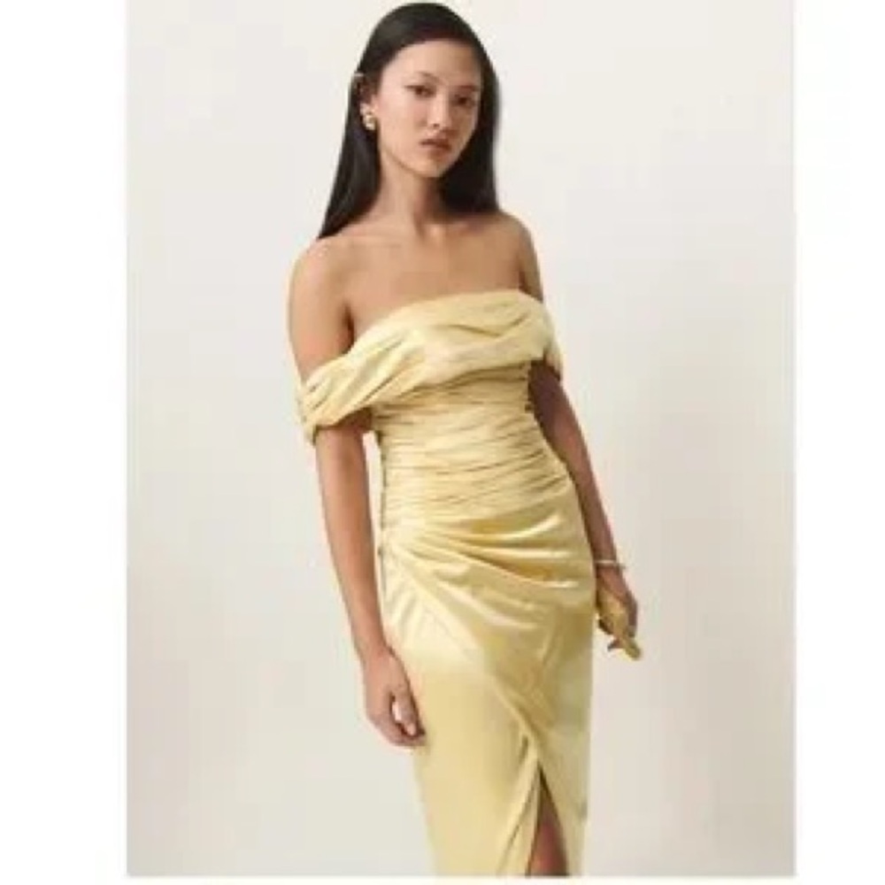 NWT Reformation Parand Dress in Blonde - Picture 2 of 6